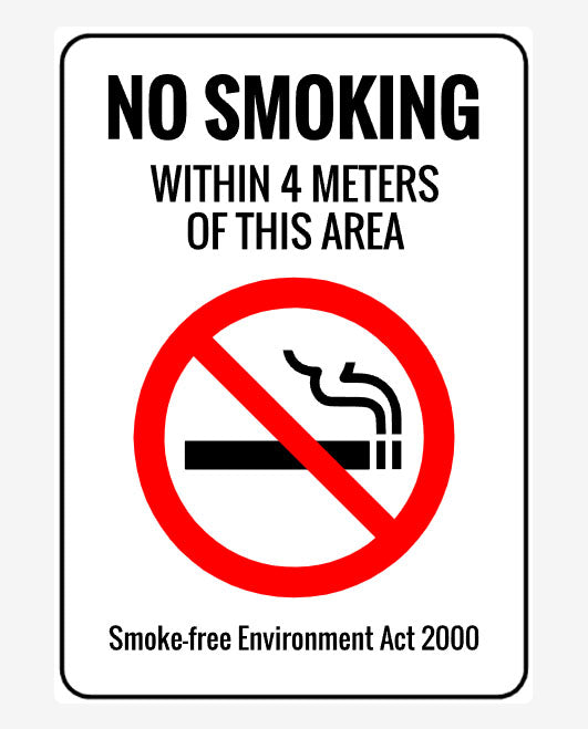 4 Meter Smoking Sign