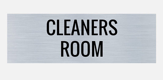 Cleaners room door sign