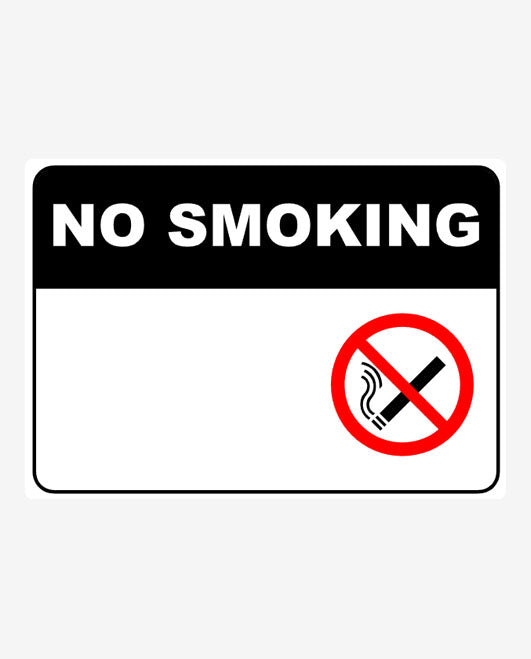 Custom Landscape Smoking Sign