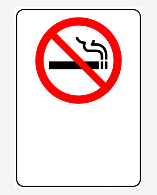Custom Portrait Smoking Sign
