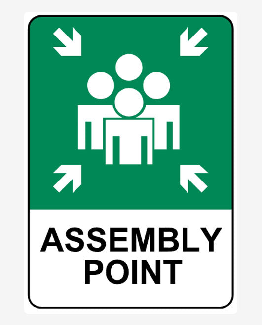 Assembly Point Metal Sign