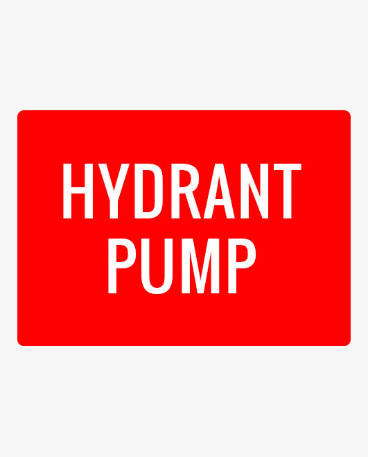 Hydrant Pump Metal Sign