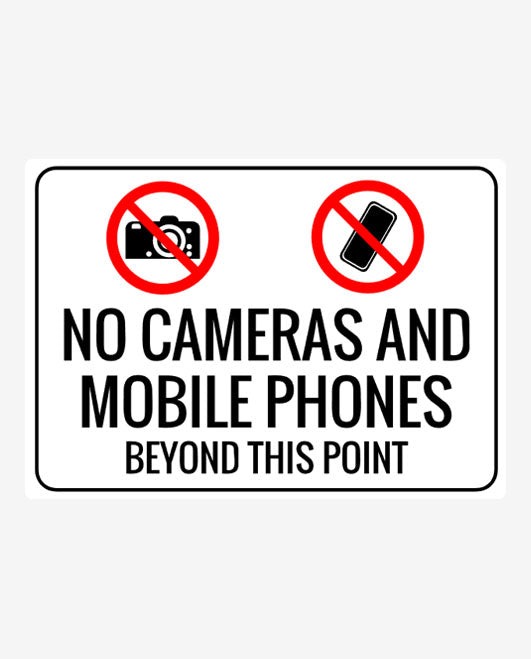 No Mobile Phone and Camera Sign
