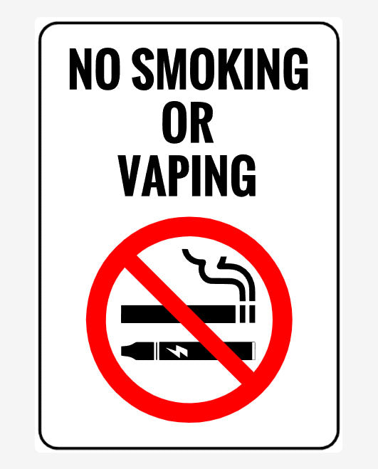No Smoking Or Vaping Sign