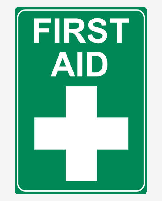 First Aid Metal Signs