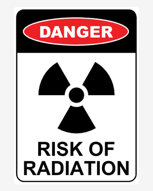 Danger Risk of Radiation Sign