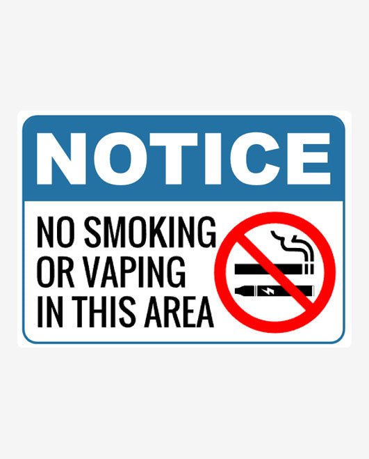 Smoke Notice Sign