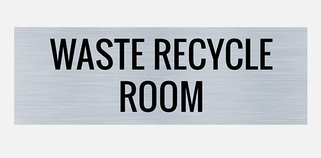 Waste recycle room sign