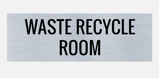 Waste recycle room sign