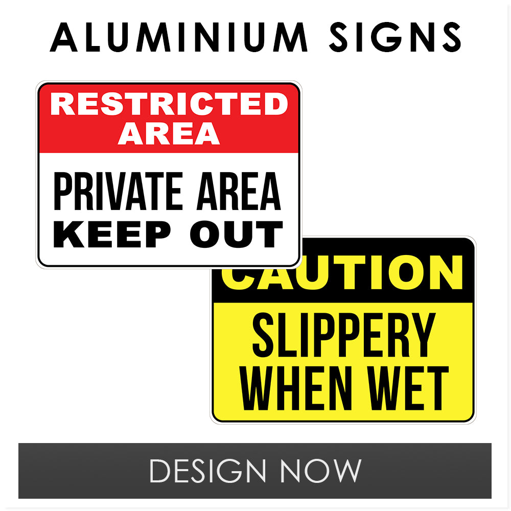 Aluminium signs
