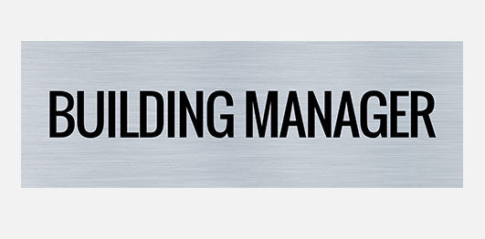 Building Managers Office Sign