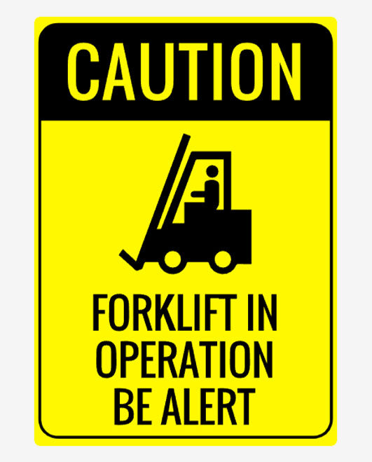 Caution Forklift In Use