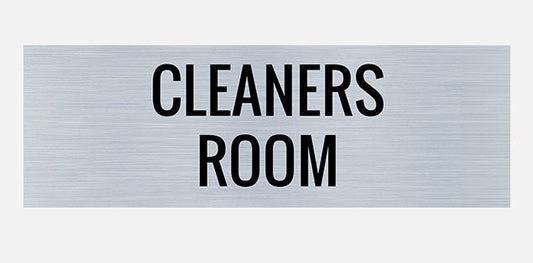 Cleaners Room Indoor Building Sign
