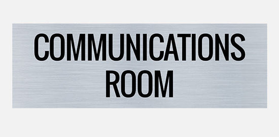 Communications Room Indoor Building Sign – Create Signs