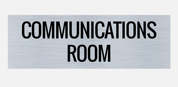 Communications Room Indoor Building Sign – Create Signs