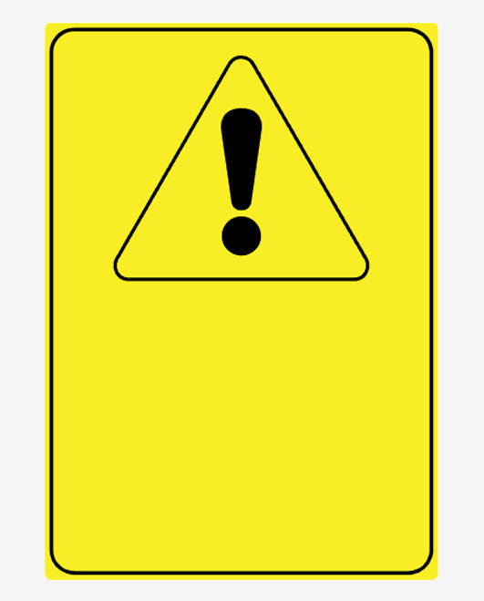 Custom Portrait Warning Sign – Create Signs