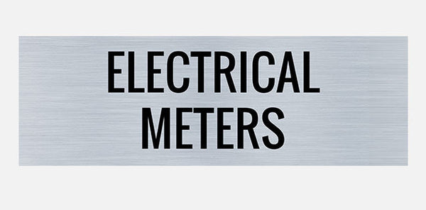 Electrical Meters Indoor Building Sign – Create Signs