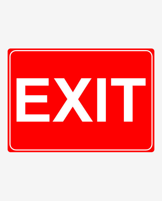 Exit Landscape Sign