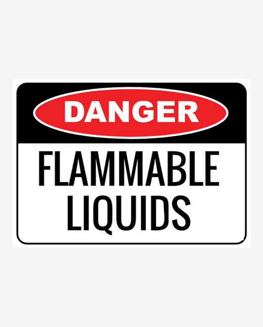 Flammable Liquid Danger Sign