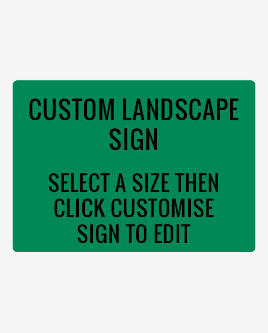 Green Landscape A-Size Blank Sign