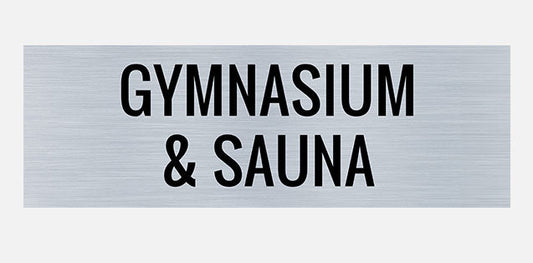 Gym and Sauna Building Sign