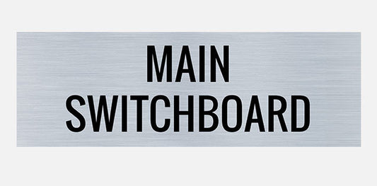 Main Switchboard Indoor Building Sign