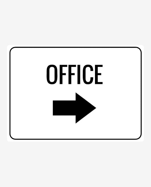 Office to the Right Sign
