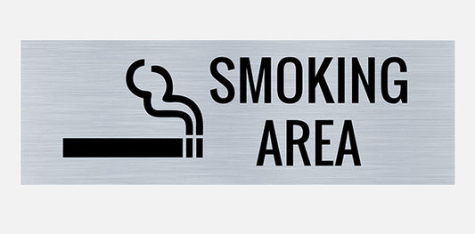 Smoking Area Building Sign