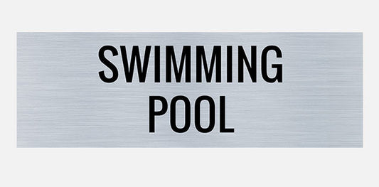 Swimming Pool Building Sign