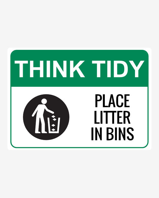 Think Tidy Sign