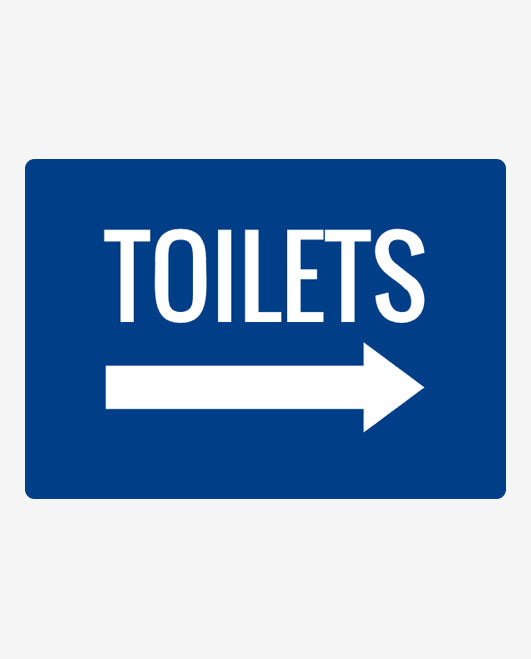 Toilets Right Sign