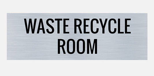 Waste Recycle Room Indoor Building Sign