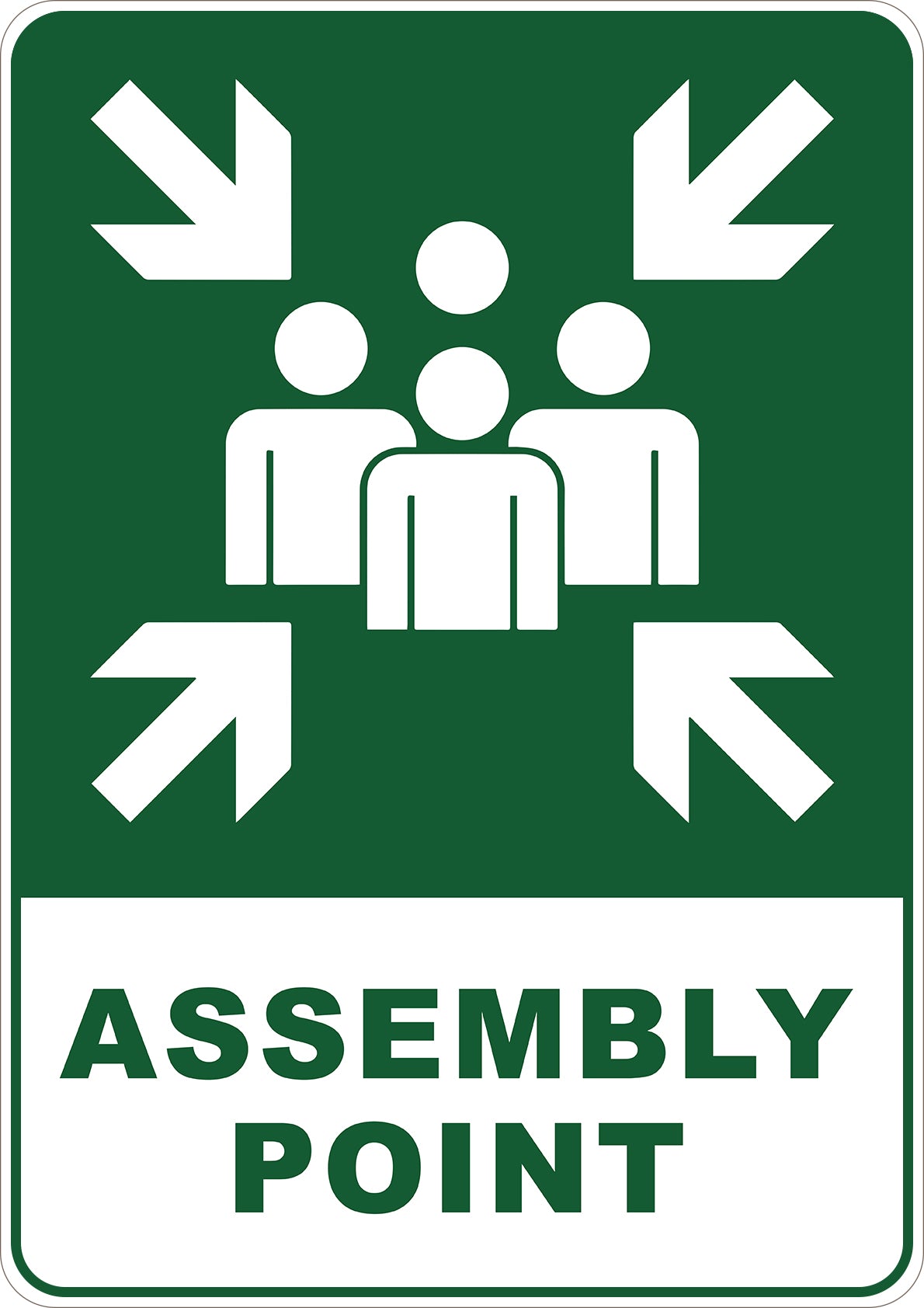 Assembly Point Printed Sign
