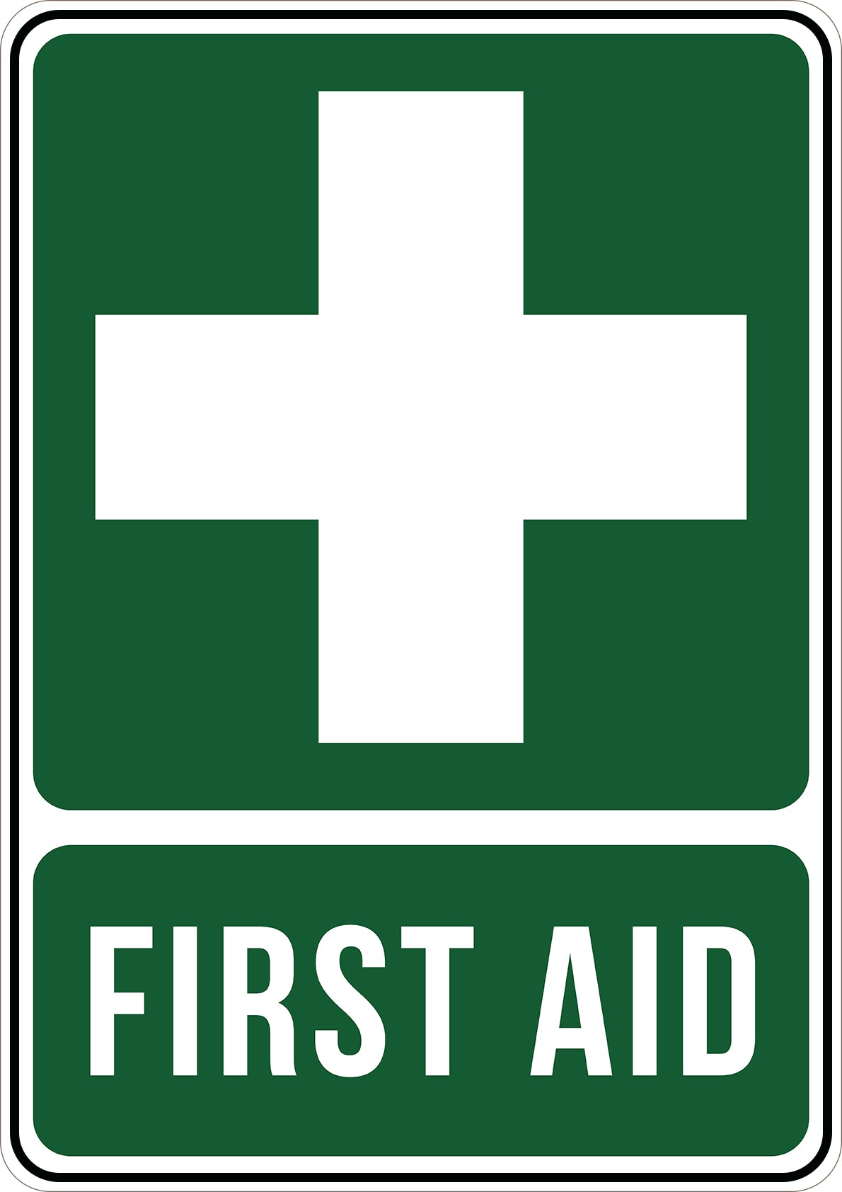 First Aid Printed Sign