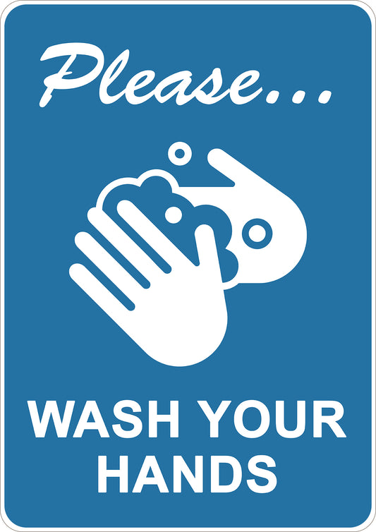 Please Wash Your Hands Printed Sign
