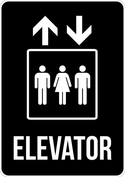 Elevator Printed Sign